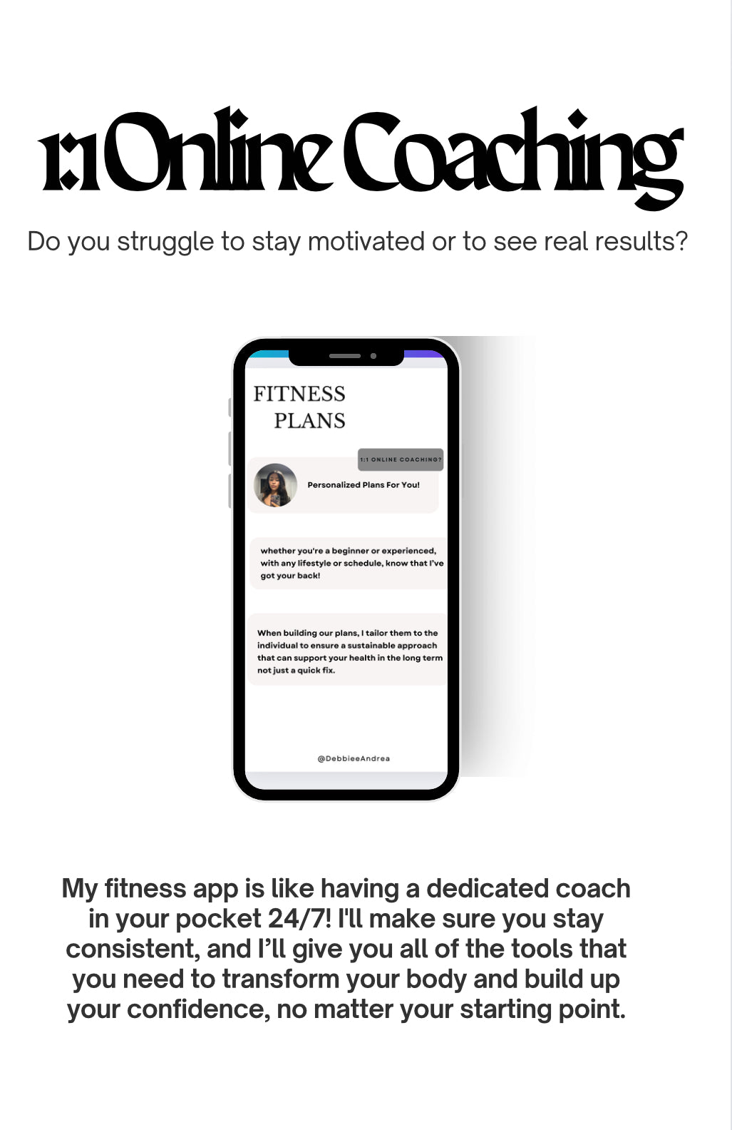 1:1 Online Coaching
