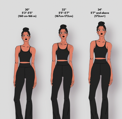 High Waist Flared Leggings